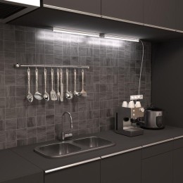 Светильник светодиодный Black 10Вт 6500К IP20 760лм 170-264В 561х22х36мм ДВО линейный накладной бел.