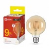 Лампа светодиодная LED-GL-95-deco gold 9Вт шар золотая 3000К тепл. бел. E27 1040лм 230В IN HOME 4690