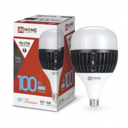 Лампа светодиодная LED-HP-PRO 100Вт грушевидная 6500К холод. бел. E27 9500лм 150-275В с адаптером E4