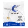 Патч-корд F/UTP кат.6 PC-FTP-RJ45-Cat.6-0.5m-LSZH 2xRJ45/8p8c экранир. LSZH 0.5м сер. Cabeus 7907c