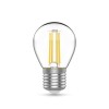 Лампа светодиодная филаментная Basic Filament 5.5Вт шар 2700К Е27 510лм (уп.3шт) GAUSS 1051216T