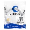 Патч-корд F/UTP кат.6 PC-FTP-RJ45-Cat.6-1m-LSZH 2xRJ45/8p8c экранир. LSZH 1м сер. Cabeus 7908c