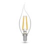 Лампа светодиодная филаментная Basic Filament 5.5Вт свеча на ветру 4100К Е14 530лм (уп.3шт) GAUSS 10