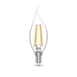 Лампа светодиодная филаментная Basic Filament 5.5Вт свеча на ветру 4100К Е14 530лм (уп.3шт) GAUSS 10