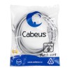 Патч-корд F/UTP кат.6 PC-FTP-RJ45-Cat.6-5m-LSZH 2xRJ45/8p8c экранир. LSZH 5м сер. Cabeus 7912c