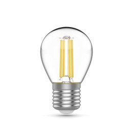 Лампа светодиодная филаментная Basic Filament 5.5Вт шар 4100К Е27 530лм (уп.3шт) GAUSS 1051226T