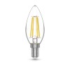 Лампа светодиодная филаментная Basic Filament 5.5Вт свеча 4100К Е14 530лм (уп.3шт) GAUSS 1031126T