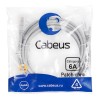 Патч-корд U/UTP кат.6A PC-UTP-RJ45-Cat.6a-5m-LSZH 2xRJ45/8p8c неэкранир. LSZH (10G) 5м сер. Cabeus 7