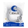 Патч-корд U/UTP кат.6A PC-UTP-RJ45-Cat.6a-10m-LSZH 2xRJ45/8p8c неэкранир. LSZH (10G) 10м сер. Cabeus