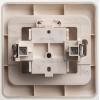 Переключатель проходной 1-кл. СП Этюд 10А IP20 с подсветкой крем. SE BC10-007K
