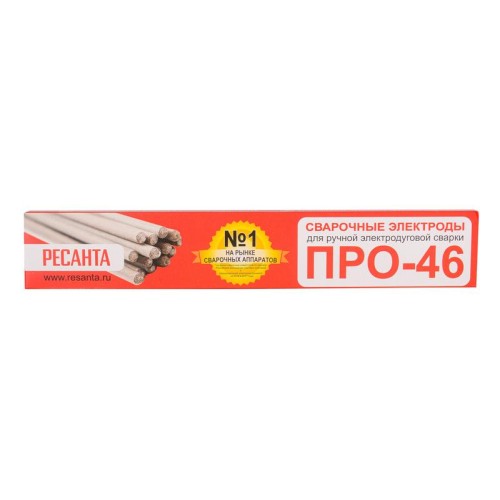 Электрод для ручной дуговой сварки ПРО-46 Ф2.5 (1кг) Ресанта 71/6/34