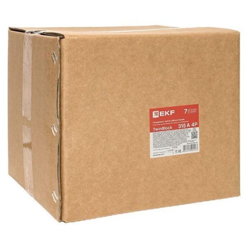 Рубильник 4п 315А реверсивный без рукоятки управления TwinBlock EKF tb-s-315-4p-rev