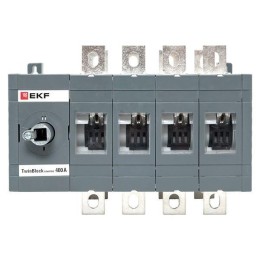 Рубильник 4п 400А реверсивный без рукоятки управления TwinBlock EKF tb-s-400-4p-rev