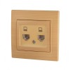 Розетка компьютерная 2-м Mira RJ45 ясень LEZARD 701-4747-141