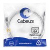 Патч-корд S/FTP кат.6A PC-SSTP-RJ45-Cat.6a-2m-LSZH 2xRJ45/8p8c экранир. LSZH (10G) 2м сер. Cabeus 79