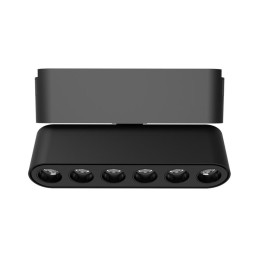 Светильник светодиодный трековый MTR16 1306R 6Вт 3000К spot 36град. BL IP20 низковольтный Pro черн.