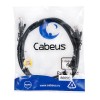 Патч-корд U/UTP кат.6 PC-UTP-RJ45-Cat.6-2m-BK 2xRJ45/8p8c неэкранир. PVC 2м черн. Cabeus 8665c