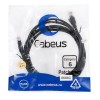 Патч-корд U/UTP кат.6 PC-UTP-RJ45-Cat.6-3m-BK 2xRJ45/8p8c неэкранир. PVC 3м черн. Cabeus 8666c