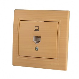 Розетка компьютерная 1-м Mira RJ45 ясень LEZARD 701-4747-139
