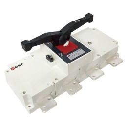 Рубильник-выключатель 4п 1000А с рукояткой управления для прямой установки PowerSwitch EKF psds-1000