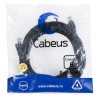 Патч-корд U/UTP кат.6 PC-UTP-RJ45-Cat.6-5m-BK 2xRJ45/8p8c неэкранир. PVC 5м черн. Cabeus 8667c