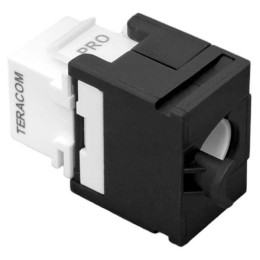 Модуль Keystone кат.5E неэкранир. 110 IDC 180град. самозажимной (Toolless) черн. TERACOM PRO EKF TRP