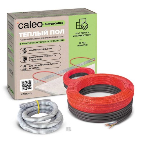 Комплект "Теплый пол" (кабель) Supercable 18W-20 CALEO УП-00000283