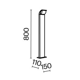 Светильник Stock 7Вт 3000К IP65 ландшафтный Maytoni O446FL-L7GF3K