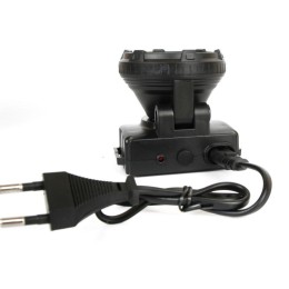 Фонарь аккумуляторный налобный LED5366 LED 2 режима 220В пластик. черн. (бокс) Ultraflash 11649