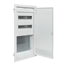 Щит комбинированный встраив. Nova 2 DIN-рейки + 2 монтаж. платы 4 габарит IP41 с метал. перфорирован