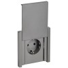 Розетка СП FORTE&PIANO16А IP44 FP519 с заземл. защ. шторки с крышкой безвинт. крепл. сталь IEK FP-R1