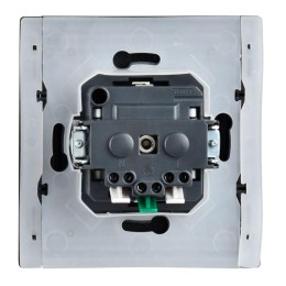 Розетка СП FORTE&PIANO16А IP44 FP519 с заземл. защ. шторки с крышкой безвинт. крепл. сталь IEK FP-R1