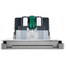Розетка СП FORTE&PIANO16А IP44 FP519 с заземл. защ. шторки с крышкой безвинт. крепл. сталь IEK FP-R1