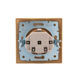 Розетка 1-м Mira с заземл. керамика ясень LEZARD 701-4747-122