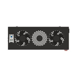 Блок охлаждения TERACOM PRO 2 вентилятора с выключателем и термостатом NO черн. TRP-FN-21TNO-BK