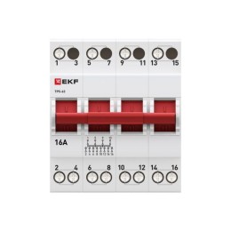 Переключатель трехпозиционный ТПС-63 4P 16А PROxima EKF TPS416