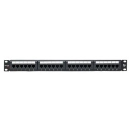 Патч-панель 19дюйм 1U кат.5E UTP неэкранир. 24 порта RJ45 Dual IDC TERACOM PRO EKF TRP-PPNL-5EUTP-1U