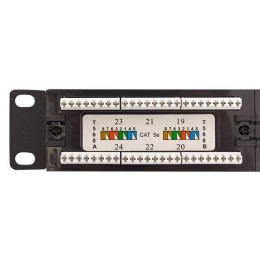 Патч-панель 19дюйм 1U кат.5E UTP неэкранир. 24 порта RJ45 Dual IDC TERACOM PRO EKF TRP-PPNL-5EUTP-1U