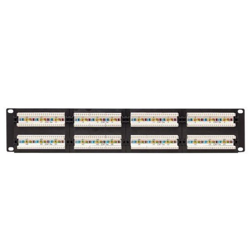 Патч-панель 19дюйм 2U кат.5E UTP неэкранир. 48 портов RJ45 Dual IDC TERACOM PRO EKF TRP-PPNL-5EUTP-2