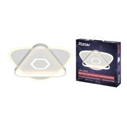 Люстра светодиодная RIFLESSO 90Вт 520х520х60мм 38кв.м потолочная ДУ 3 режима диммир. бел. Ritter 523