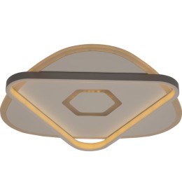 Люстра светодиодная RIFLESSO 90Вт 520х520х60мм 38кв.м потолочная ДУ 3 режима диммир. бел. Ritter 523