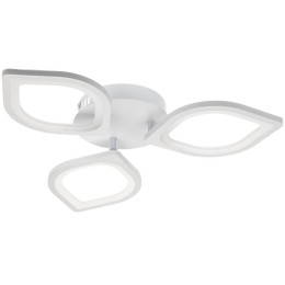 Люстра светодиодная TERAMO 52Вт 480х480х75мм 17кв.м потолочная ДУ 3 режима диммир. бел. Ritter 52359