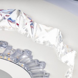 Люстра светодиодная CRYSTAL 3D 120Вт 480х480х60мм 40кв.м потолочная ДУ 3 режима диммир. бел. Ritter