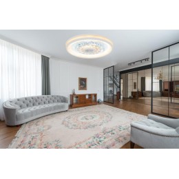 Люстра светодиодная CRYSTAL 3D 120Вт 480х480х60мм 40кв.м потолочная ДУ 3 режима диммир. бел. Ritter