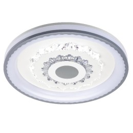 Люстра светодиодная CRYSTAL 3D 120Вт 480х480х60мм 40кв.м потолочная ДУ 3 режима диммир. бел. Ritter