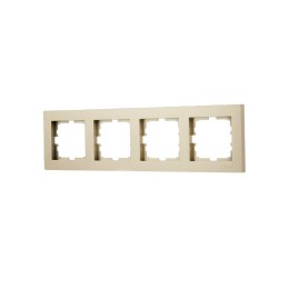 Рамка 4-м VESNA горизонт. без вставки зол. LEZARD 742-3600-149
