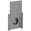Розетка СП FORTE&PIANO 16А IP44 FP521 с заземл. защ. шторки с крышкой винт. крепл. сталь IEK FP-R16-