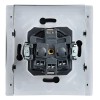 Розетка СП FORTE&PIANO 16А IP44 FP521 с заземл. защ. шторки с крышкой винт. крепл. сталь IEK FP-R16-