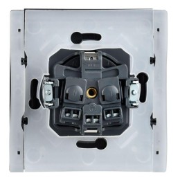 Розетка СП FORTE&PIANO 16А IP44 FP521 с заземл. защ. шторки с крышкой винт. крепл. сталь IEK FP-R16-