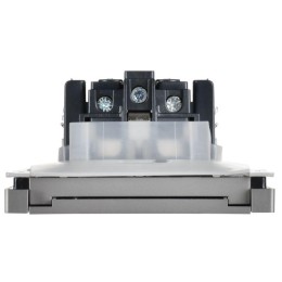 Розетка СП FORTE&PIANO 16А IP44 FP521 с заземл. защ. шторки с крышкой винт. крепл. сталь IEK FP-R16-